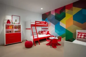 Fortangle offering unparalleled kids' bedroom interior design services that seamlessly blend imagination, functionality, and safety!